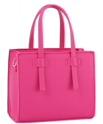 Fashion Boxy Satchel Crossbody Bag JY-0435-M  FUSCHIA